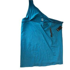 NEW Torrid One‎ Shoulder Cut Out Tank Top Blue Sleeveless - Size 5X